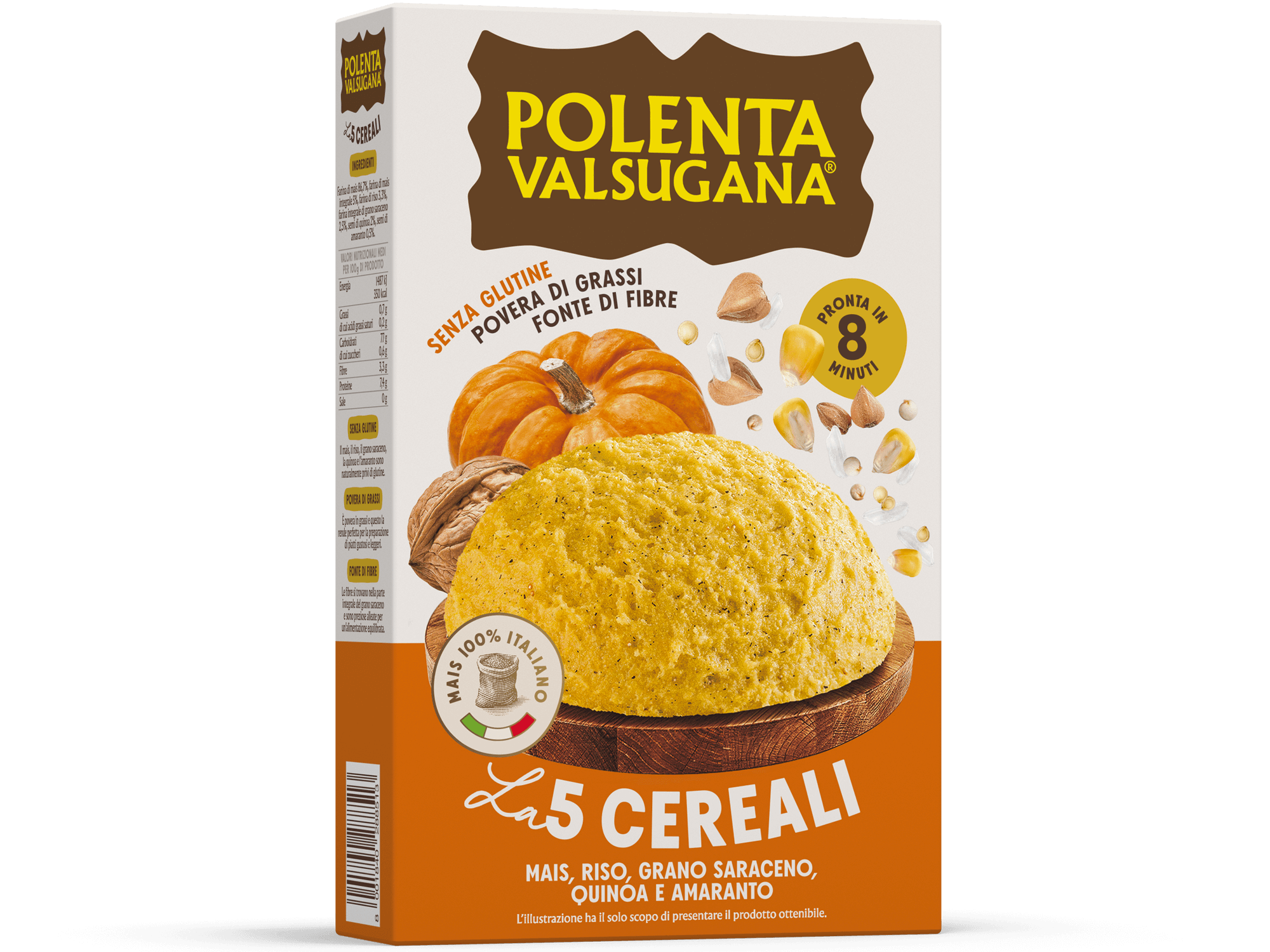 Polenta con riso, grano saraceno, quinoa e amaranto - Polenta Valsugana