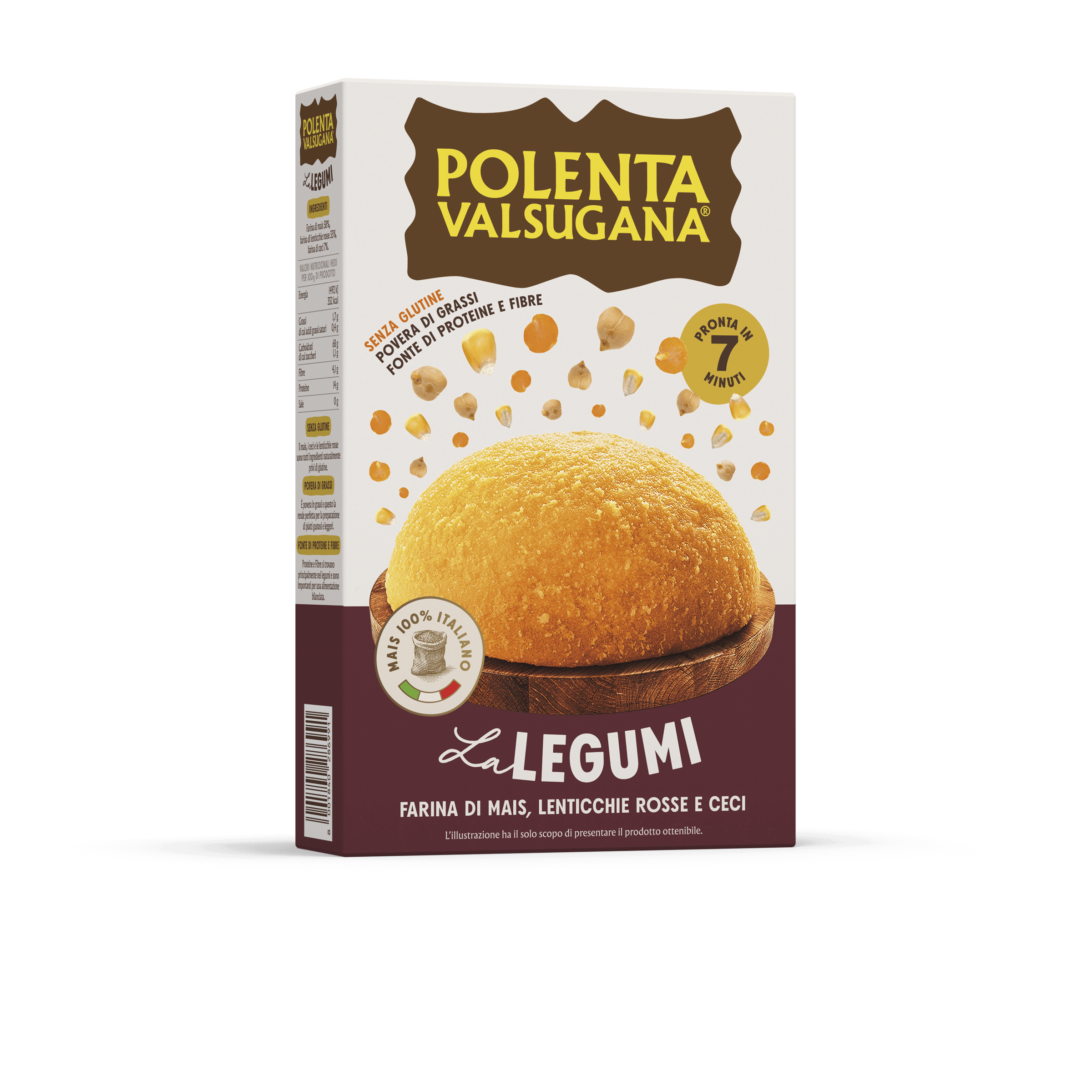 Polenta con farina di ceci e lenticchie