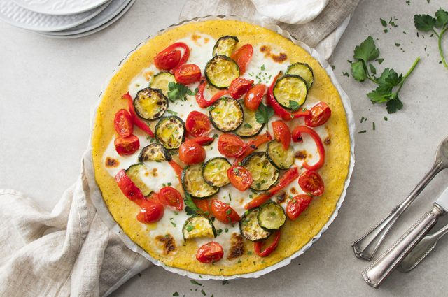 polenta con verdure al forno