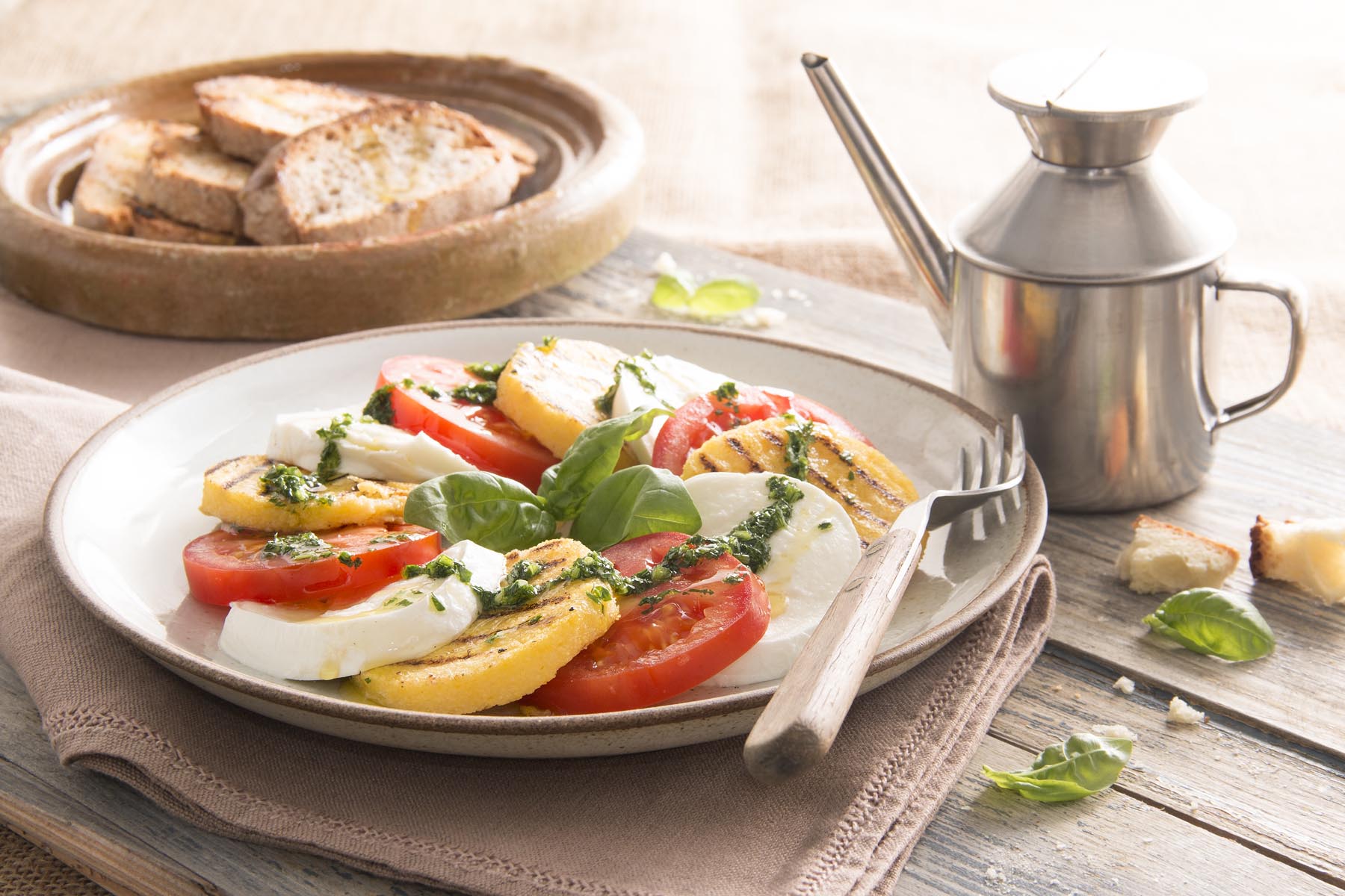 Caprese with polenta - Ricetta - Polenta Valsugana