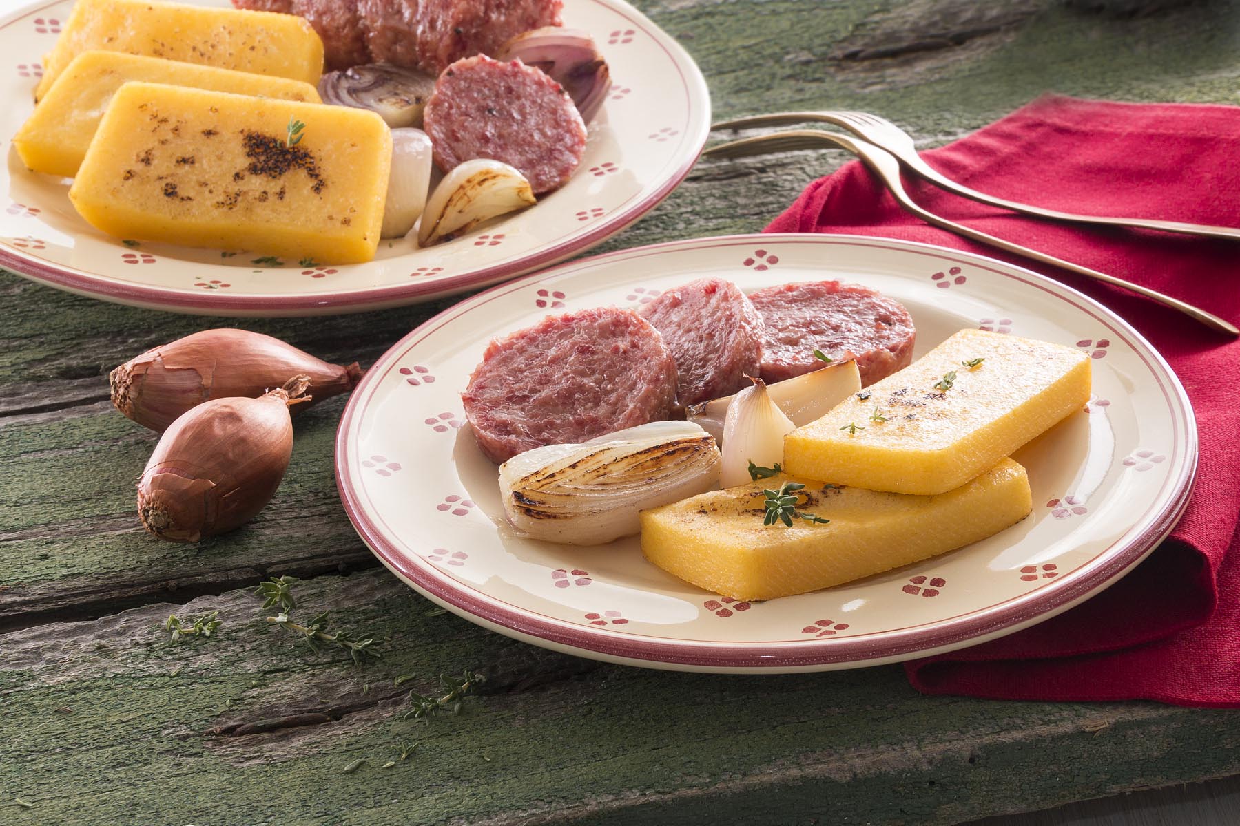 Polenta with cotechino - Ricetta - Polenta Valsugana