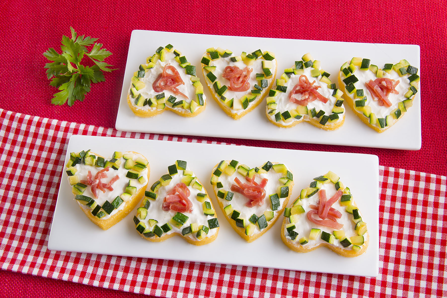 Polenta tarts with goat milk cheese and courgettes - Ricetta - Polenta Valsugana