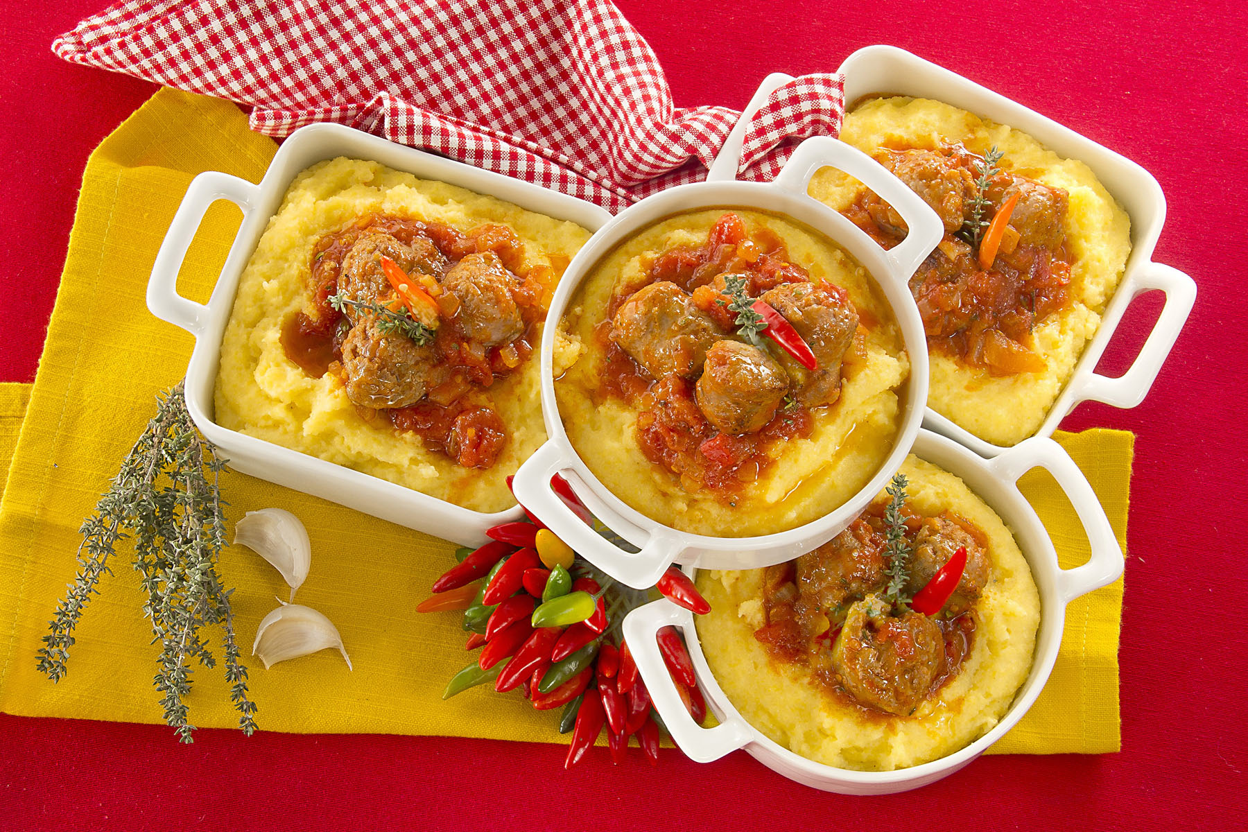 Polenta and spicy sausage pot - Ricetta - Polenta Valsugana